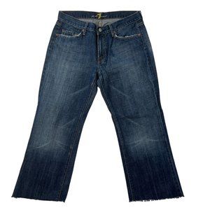 7 For All Mankind Jeans Mens Size 32‎ "32x24" Raw Hem